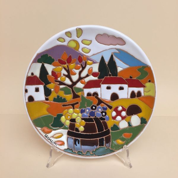 NW215B-20A - Round plate cm. 20d autumn naif day